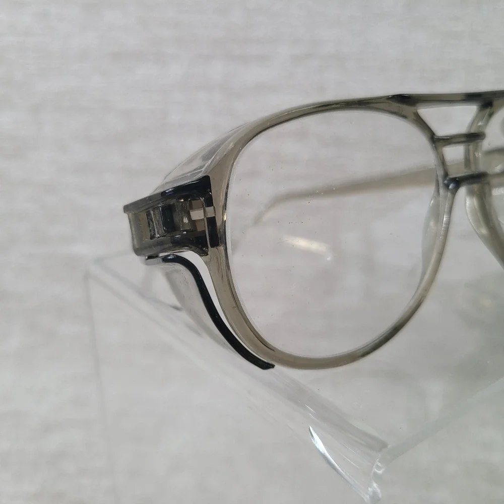 Vintage American Optical AO Z87 Safety Glasses Aviator Gray Side Shields Retro